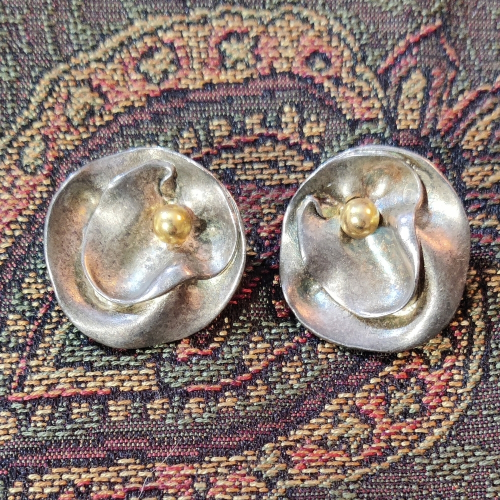 Vintage Signed NORMA JEAN Clip earrings